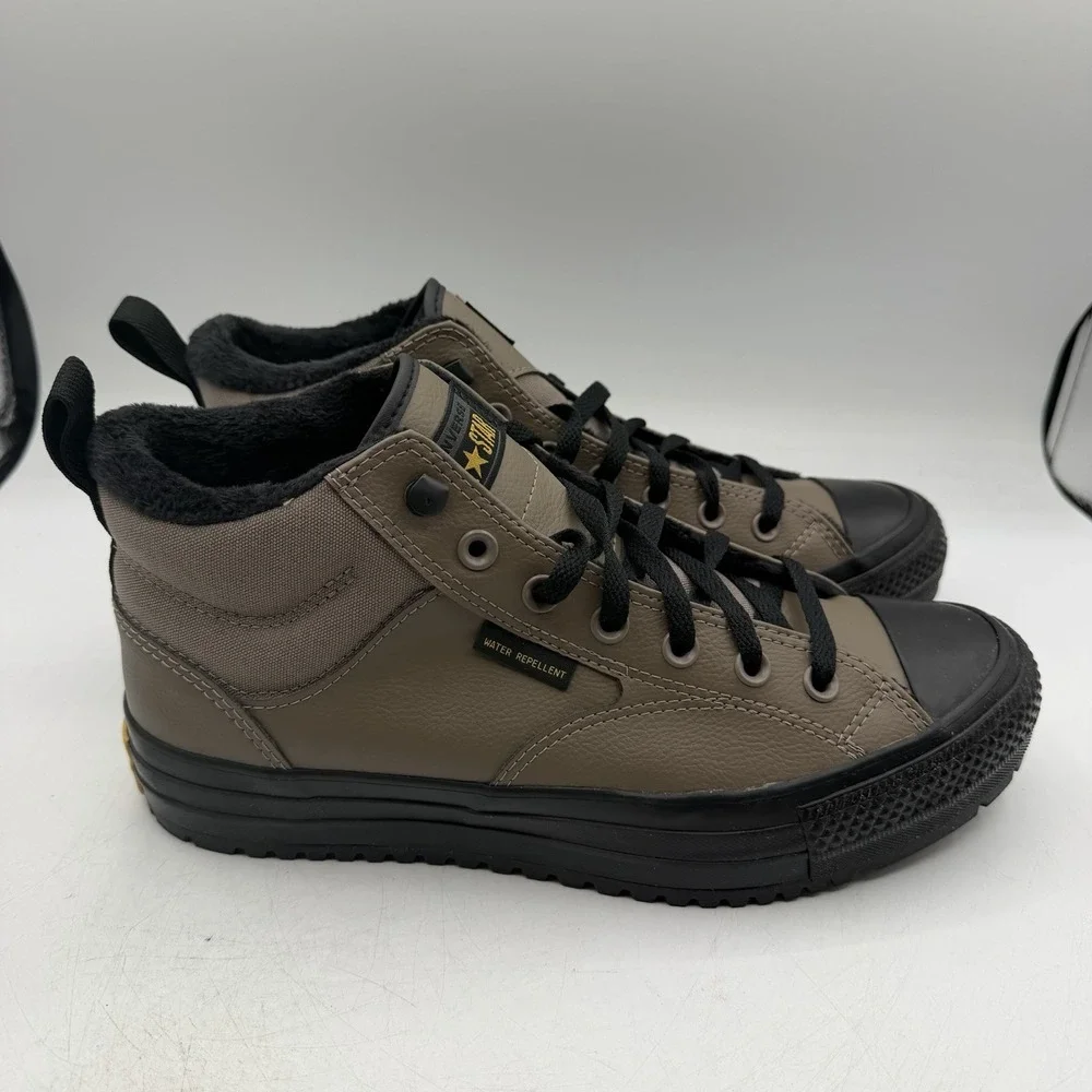 Converse Malden Street Boot Mid Shoes Mens 9 Taupe Black Water Repellent A14619C